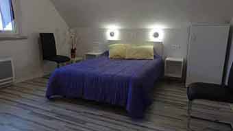 Chambre de la maison de vacances en Alsace